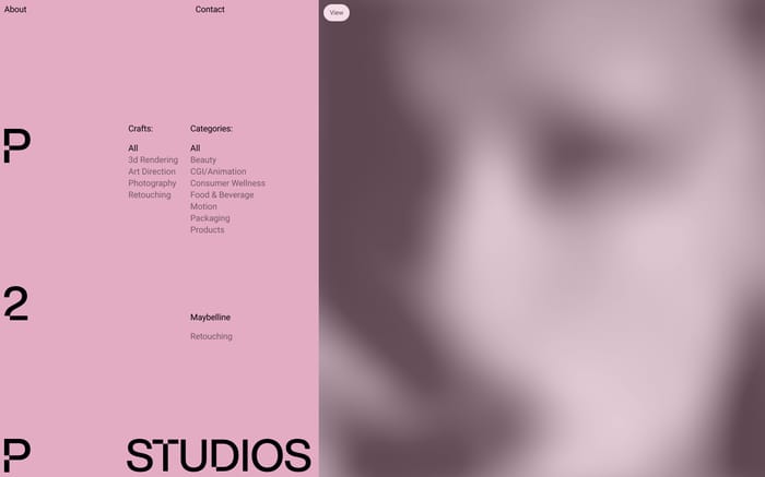 P2P Studios website preview