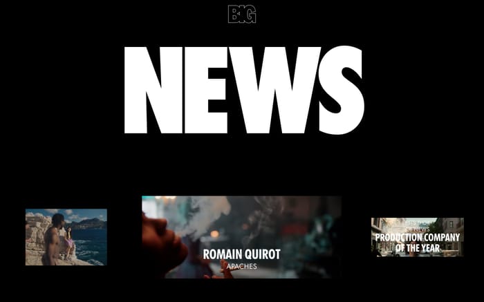 Big Productions website preview
