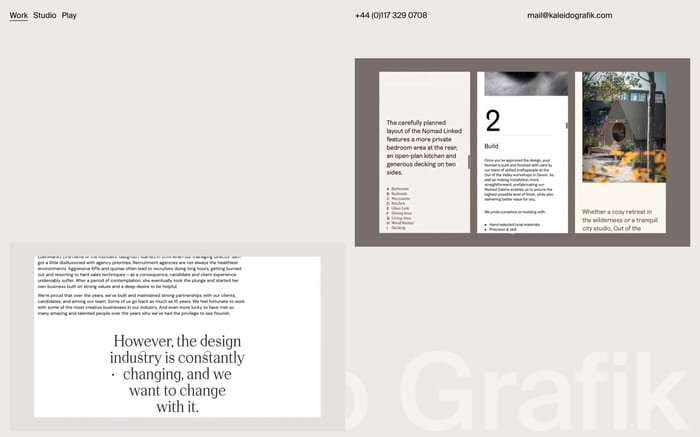 Kaleido Grafik website preview