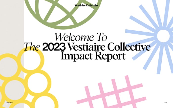 Fashion sustainability Report 2023 website preview