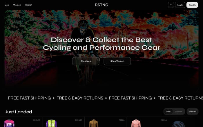 DSTNC website preview