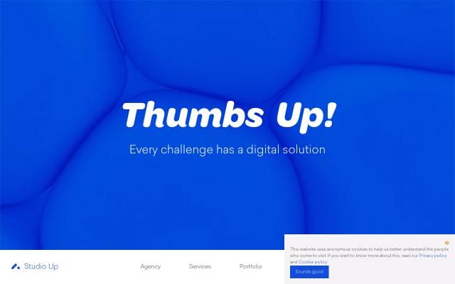Studioup website preview