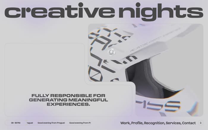 Creative Nights website preview