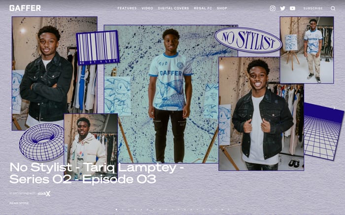 Gaffer website preview