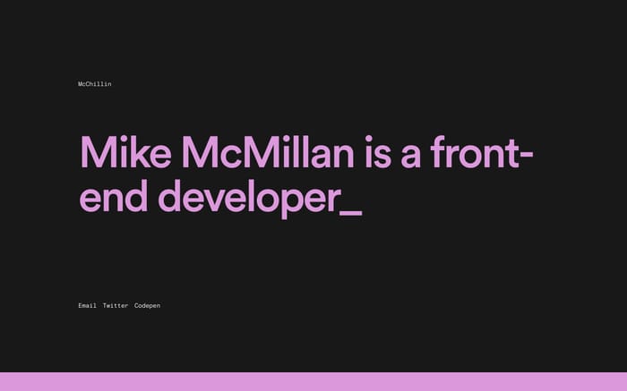 Mike McMillan website preview