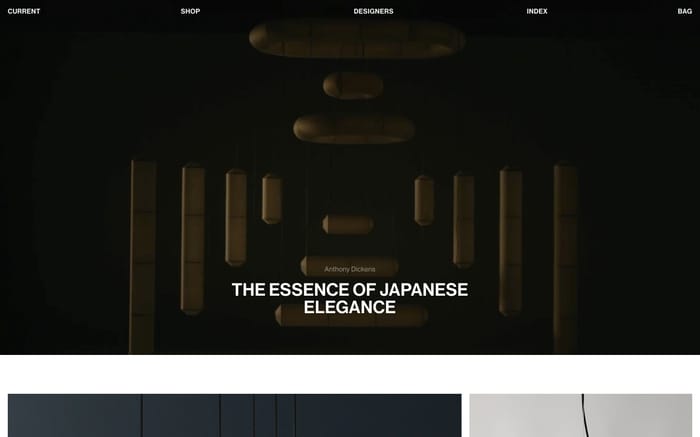 Current Collection website preview