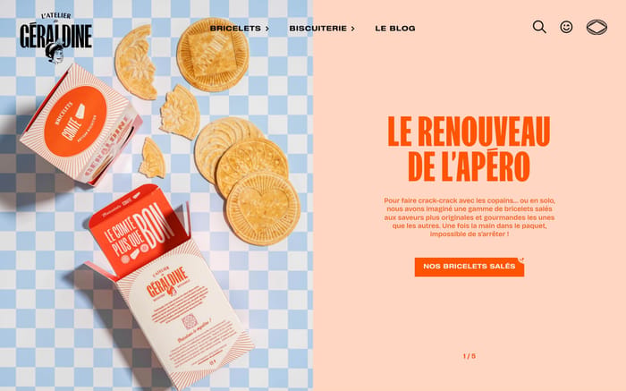 L'Atelier de Geraldine website preview