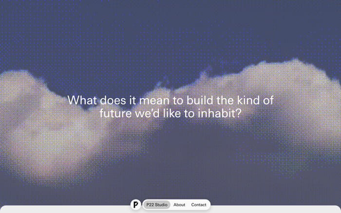 P22 Studio website preview
