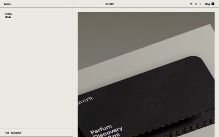 Favorit website preview