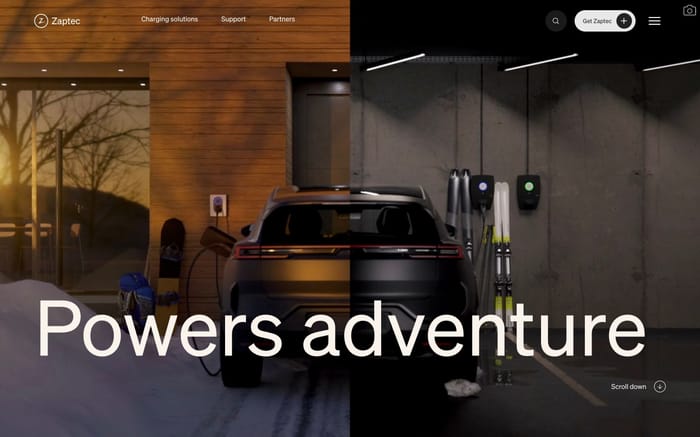 Zaptec website preview