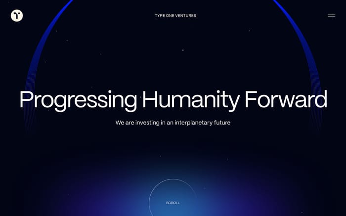 Type One Ventures website preview