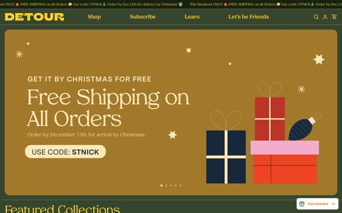 Detour Coffee Roasters website preview