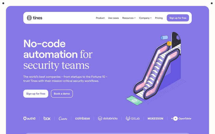 Tines website preview