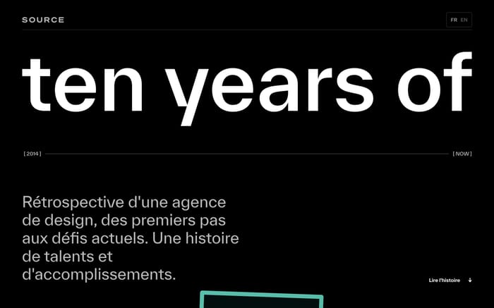 Ten Years of Source Paris website preview