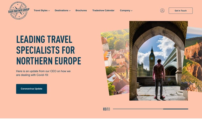 Tour Partner Group website preview
