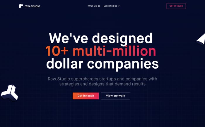 Raw.Studio website preview