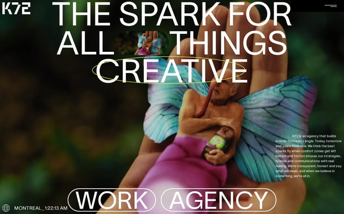 K72 agency website preview
