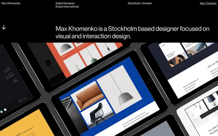 Max Khomenko website preview