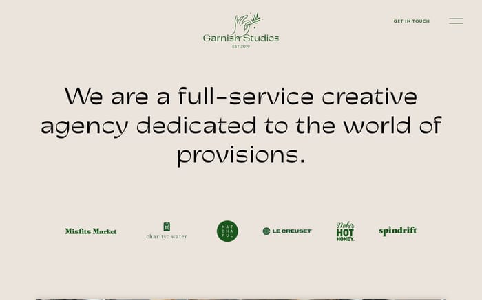 Garnish Studios website preview