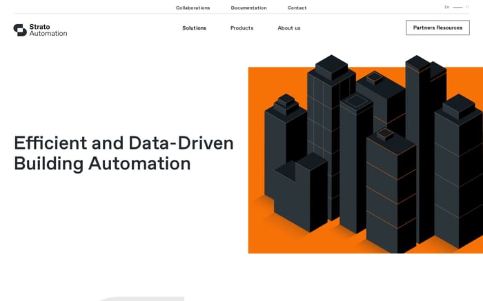 Strato Automation website preview