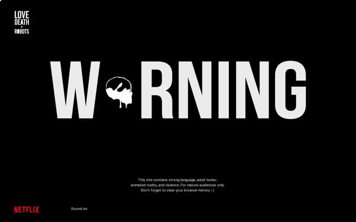 Love, Death & Robots website preview