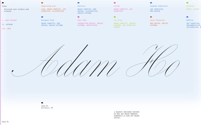 Adam Ho website preview