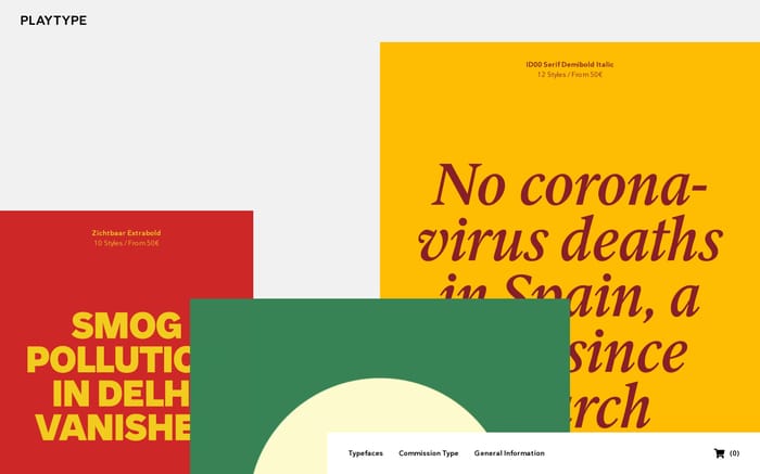 Playtype website preview