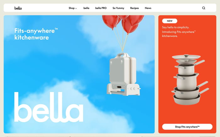 Bella Kitchen website preview