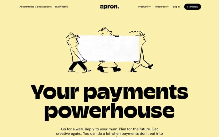 Apron website preview