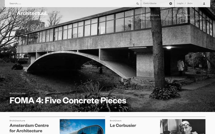 Architectuul website preview