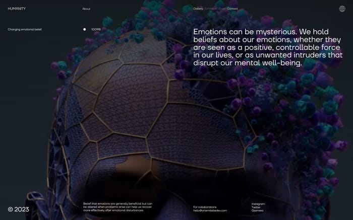 Humanity website preview