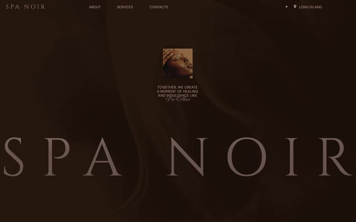 Spa Noir website preview