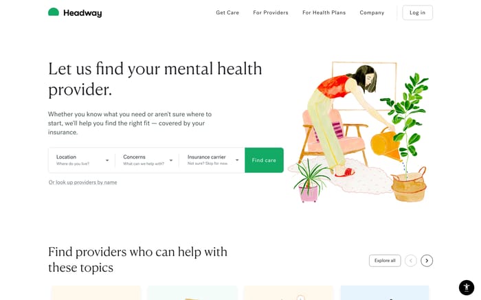 Headway website preview