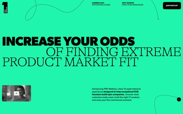 Product-Market Fit Method website preview