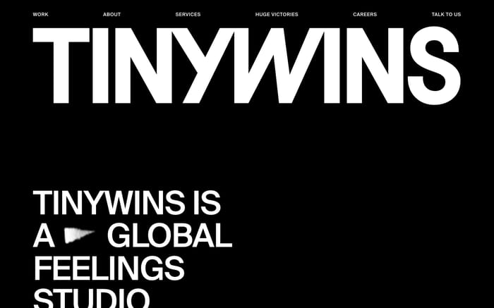 Tinywins website preview
