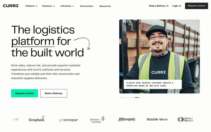 Curri website preview