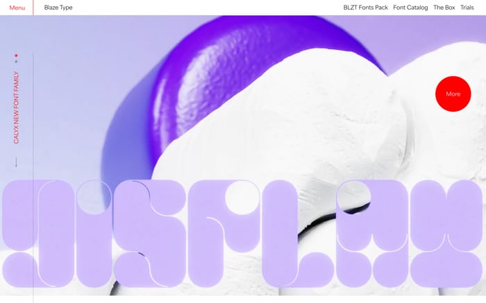 Blaze Type website preview