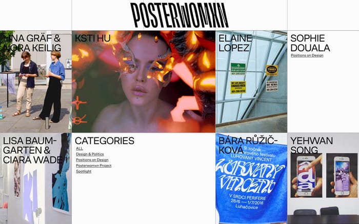 Posterwomxn website preview