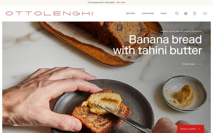 Ottolenghi website preview
