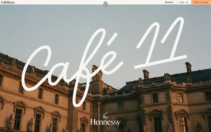 Café Eleven website preview
