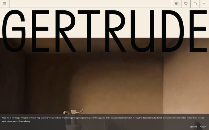 Gertrude website preview