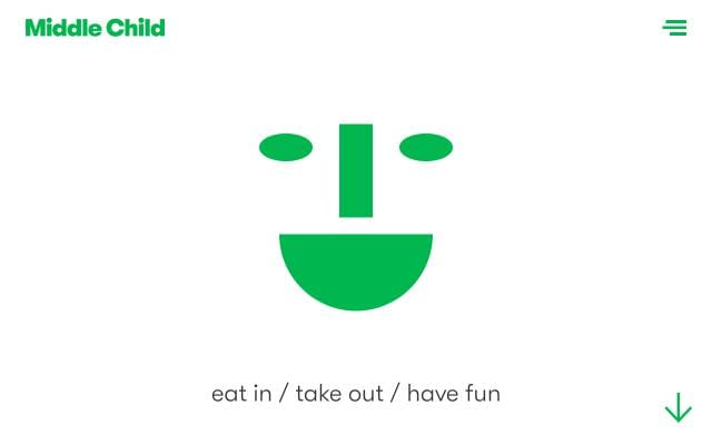 Middle child website preview
