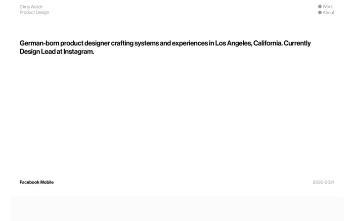 Chris Welch website preview