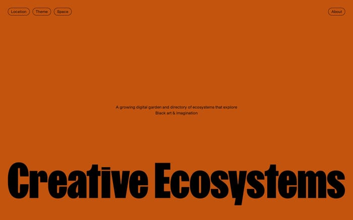 Creative Ecosystems website preview