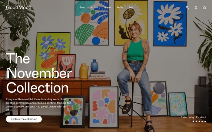 GoodMood website preview