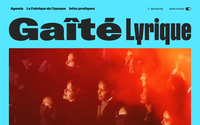 Gaite Lyrique website preview