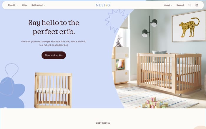 Nestig website preview