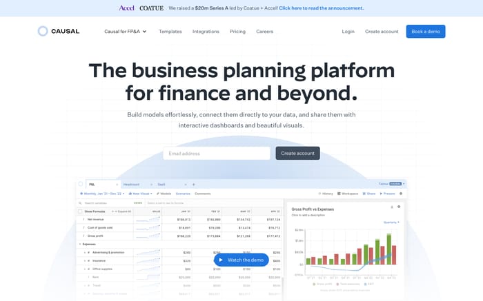 Causal website preview
