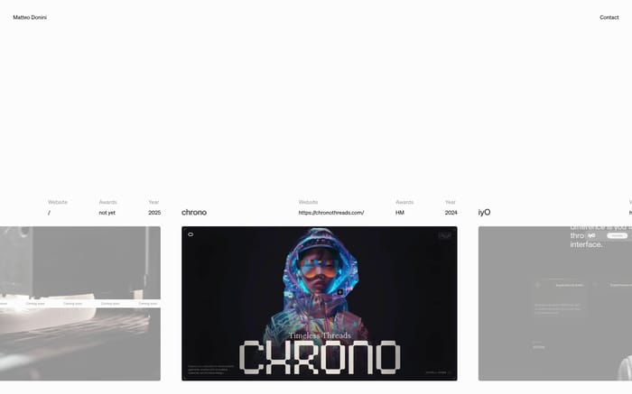 Matteo Donini website preview