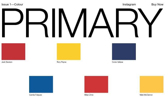 Primary paper website preview